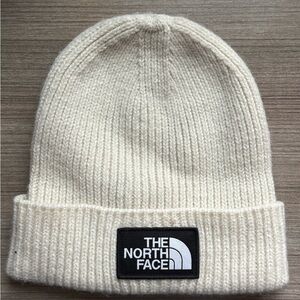 The North Face Cream Knit Beanie